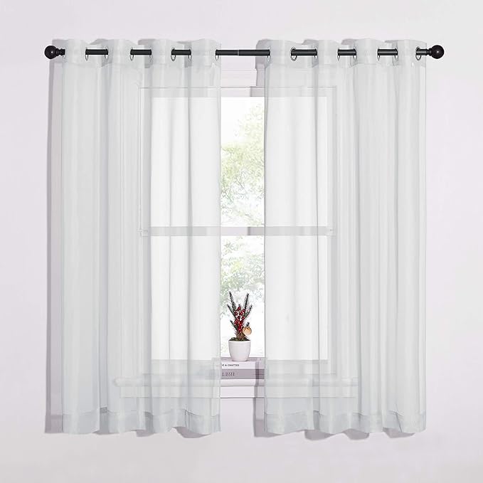 NICETOWN Sheer Curtains 63 Long by NICETOWN