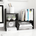 Jerry & Maggie Adjustable Rotatable Wood Desktop Display Shelf Black