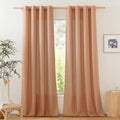 NICETOWN Rustic Linen 102 inch Long Curtains by NICETOWN