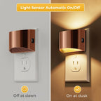 L LOHAS LED Night Lights Plug into Wall, Dimmable Night Light 2 Pack