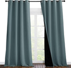 NICETOWN Full Shading Curtains for Windows, Super Heavy-Duty Black Lined by NICETOWN