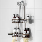 Adjustable Shower Caddy Hanging for Handheld Showerheads, Bronze