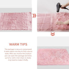 Ciicool Faux Sheepskin Rug Soft Faux Fur Rugs Pink Fluffy Rugs Chair Couch - Image 7