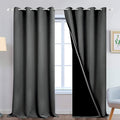 Yakamok 100% Blackout Lined Panels, Thermal Insulated Blackout Curtains by Yakamok