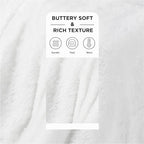 Bedsure GentleSoft Fuzzy Sherpa Faux Fur Twin Blanket White Cozy Gifts - Image 3