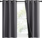 NICETOWN 100% Blackout Short Curtains by NICETOWN