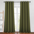 NICETOWN Olive Curtains 102 inches Long, Grommet Thermal Insulated Solid by NICETOWN