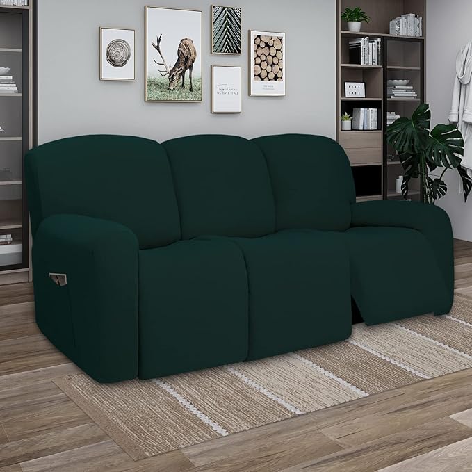 PureFit Super Stretch 3 Seats Recliner Sofa Couch Cover - Image 2