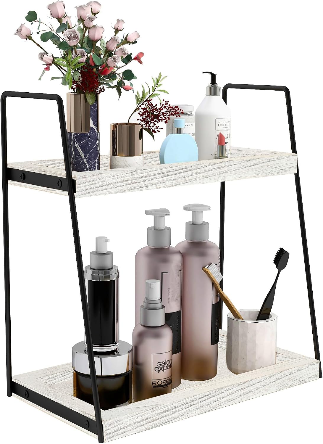 Dorhors Bathroom Counter Organizer,Vanity Countertop Storage Shelf
