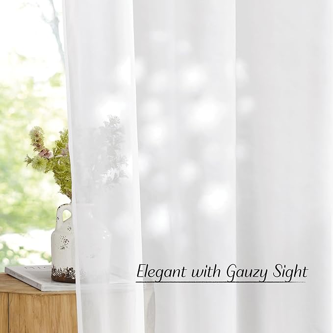 NICETOWN Sheer Window Curtain Panels - Image 5