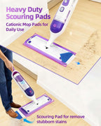 KEEPOW Reusable Power Mop Refills Pads Compatible with Swiffer PowerMop