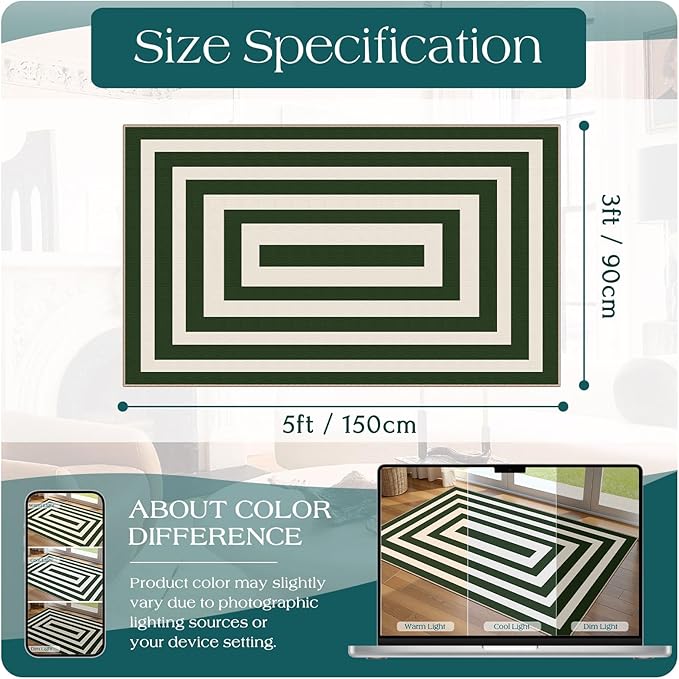 3x5 Modern Entry Rug - Image 2