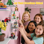 BlissBox 12Pack Floating Shelves for Wall Compatible with Lego Bricks,White