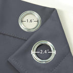 LEMOMO Blackout Curtains 52 x 120 Inch Long Grey Curtains Set of 2 Panels Room - Image 5