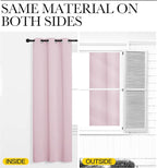 NICETOWN Baby Pink Blackout Curtains 78 inches Length - Image 5