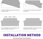 ZNSAYOTX Super Stretch Couch Cover Love Seat Sofa Covers - Image 9