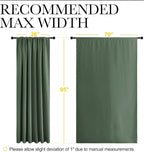 NICETOWN 2 Panels Blackout Curtains, Rod Pocket Thermal Insulated Drapess - Image 6