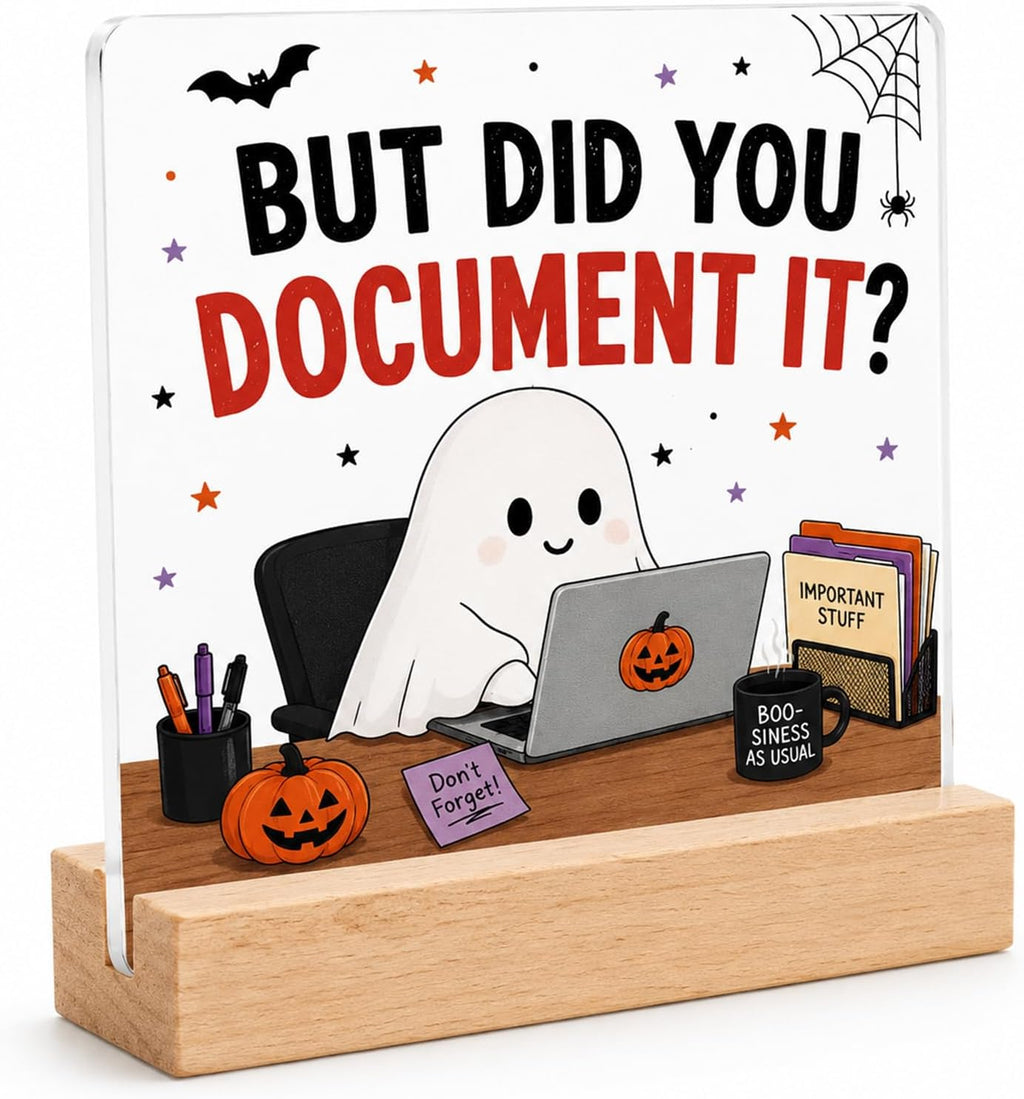 Halloween Table Decorations for Office, Funny Coworker Gift for Workspaces