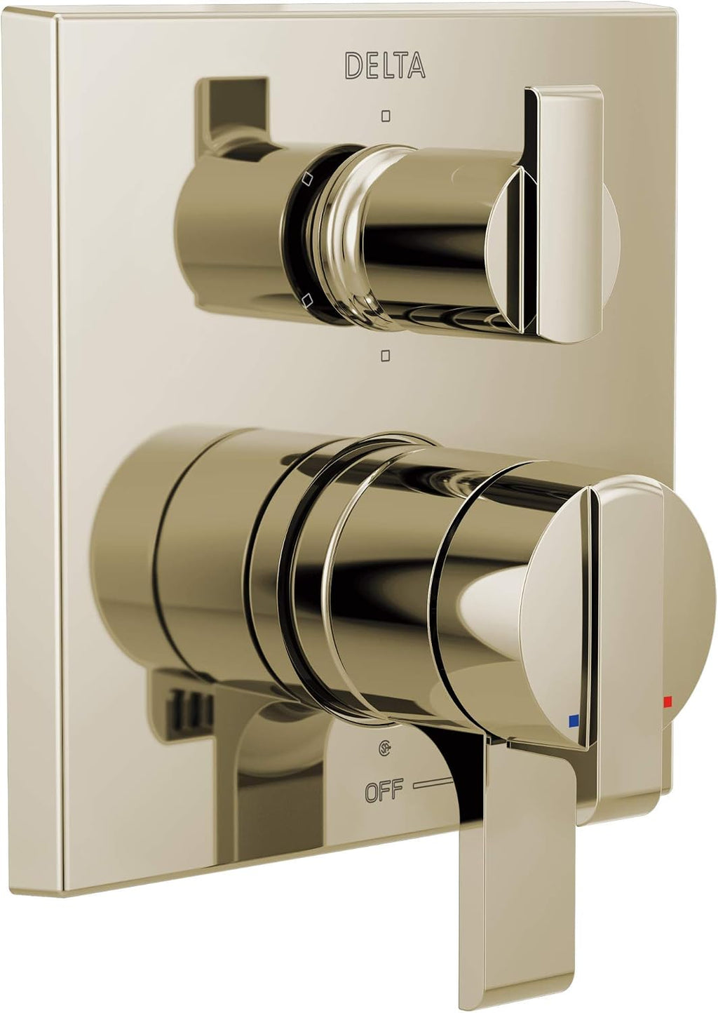 Delta Faucet Ara 17 Series 6-Setting Integrated Diverter Valve Trim Kit, Polished Nickel Diverter Valve Trim Kit, Shower Trim Kit, Polished Nickel T27967-PN (Valve Not Included)