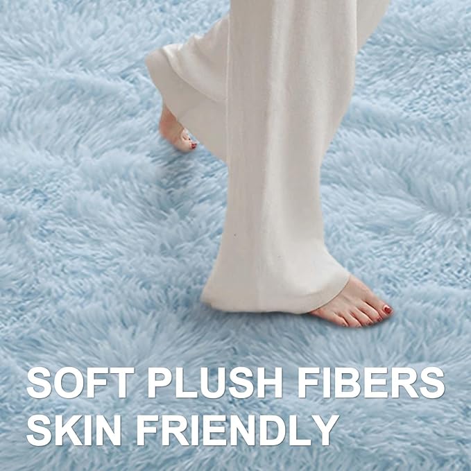 6x9 Ft Large Shag Rugs for Living Room Decor, Ultra Soft Fluffy Furry Area Rugs - Image 4