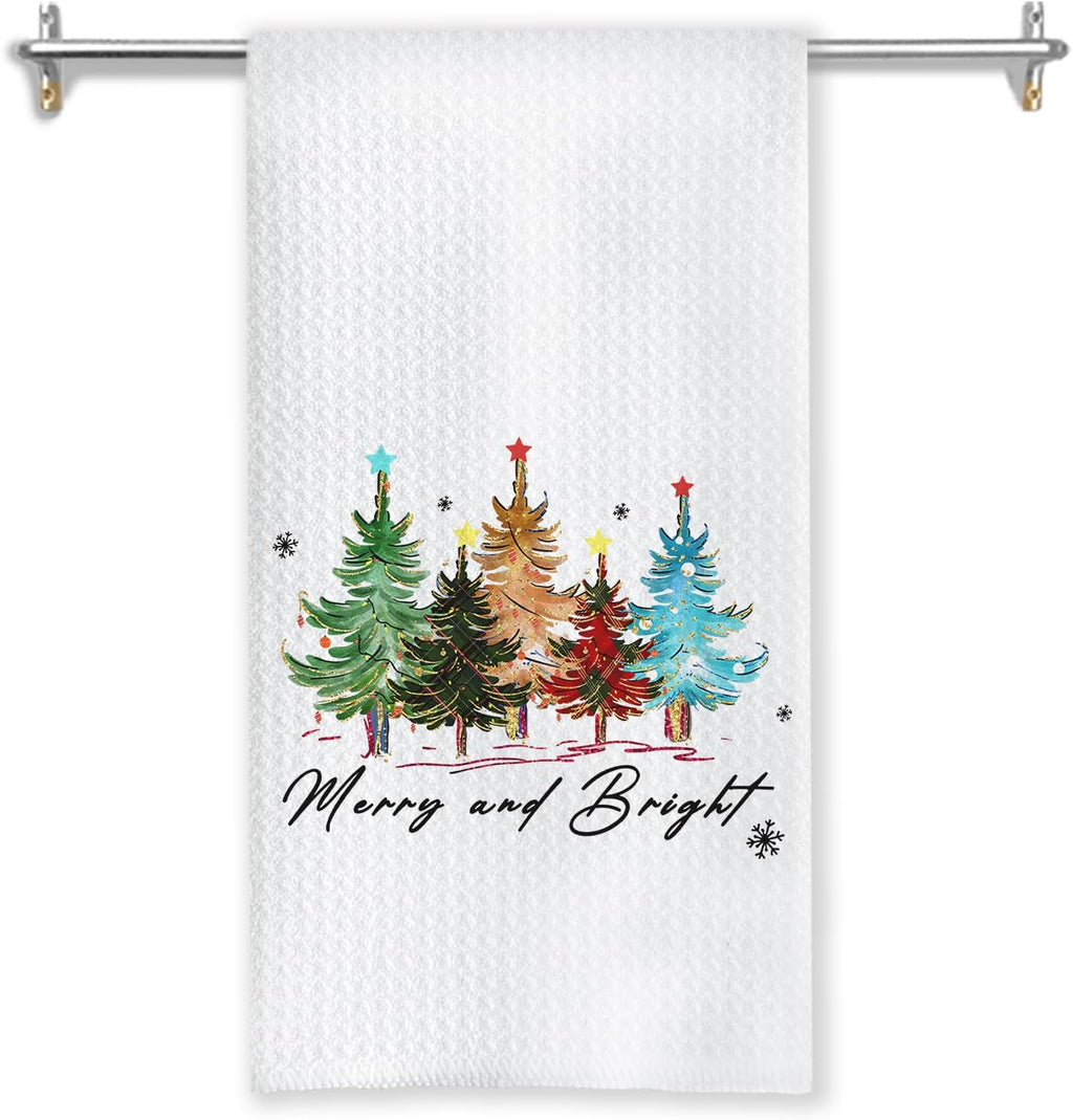 Christmas Nativity Christian Kitchen Towels, Matthew 1:21 Bible Verse Decor Dish Tea Towels for Kitchen, Winter Holiday Religious Xmas Hand Towel for Bathroom Decor, 16x24 Inches