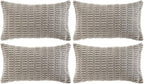 Fancy Homi 4 Packs Grey Decorative Throw Pillow Covers 12x24 Inch by Fancy+Homi