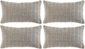 Fancy Homi 4 Packs Grey Decorative Throw Pillow Covers 14x24 Inch by Fancy+Homi