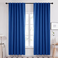 Deconovo Solid Rod Pocket Curtains Room Darkening Curtains Blackout Thermal by Deconovo