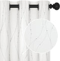 Deconovo White Curtains 63 Inches Long, Room Darkening Curtain, Thermal by Deconovo