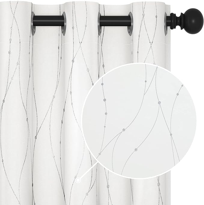 Deconovo Room Darkening Curtains, 38 x 90 Inch Drape by Deconovo