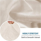 H.VERSAILTEX Velvet Stretch Sectional Couch Covers - Image 5