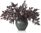Lyrow 6 Pack 18 Inches Fall Stem Artificial Cimicifuga Plum Leaf Spray
