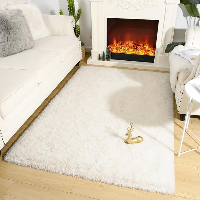 Amearea Premium Soft Fluffy Area Rug Modern Shag Carpet, 3x5 Feet, Fuzzy Shaggy - Image 2