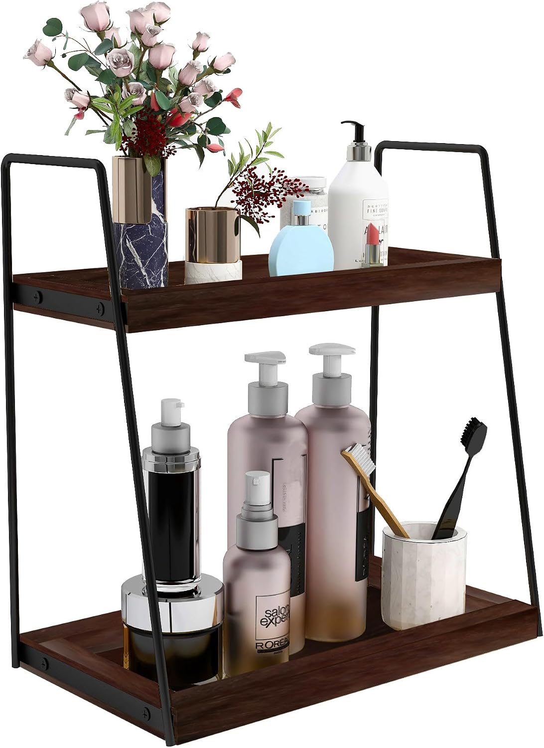 Dorhors Bathroom Counter Organizer,Vanity Countertop Storage Shelf