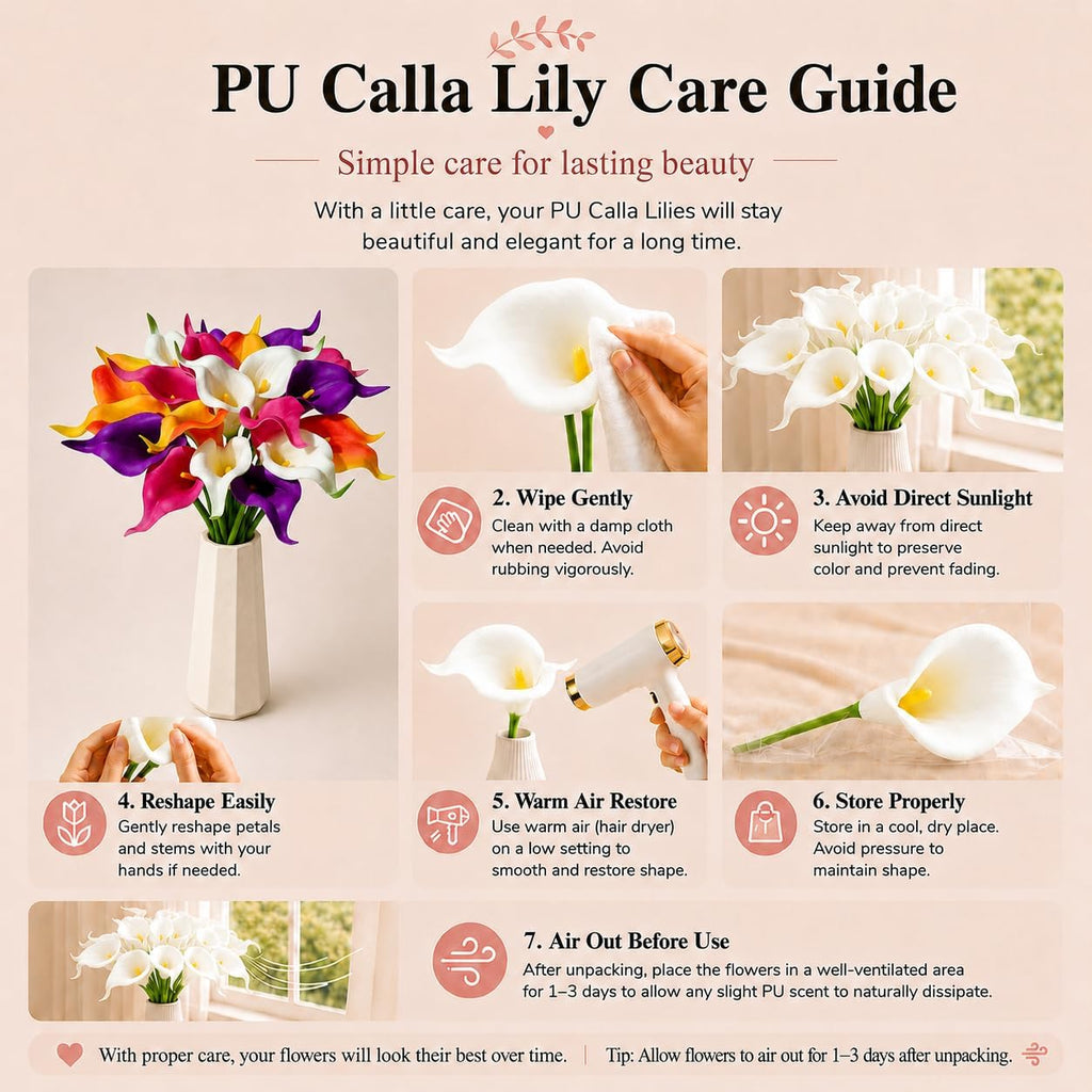 Mandy's 20pcs Colorful Calla Lily Artificial Flowers