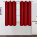 LEMOMO Red Blackout Curtains 42 x 54 Inch Length Set of 2 Panels Grommet by Lemomo