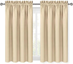 DWCN Beige Blackout Curtains for Bedroom – Rod Pocket Thermal Insulated Energy - Image 9