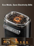 Uthfy 33'' Space Heaters for Indoor Use, 1500W Electric Heaters, 3D Flame