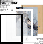 2 Pcs 12 x 16 Frame Black Display Diamond Art Painting 30x40cm, 10x14 Mat