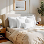 MIULEE 18x18 Inch Pillow Inserts Pack of 4 - Textured Woven Fabric Cover