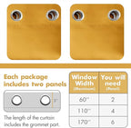 MIULEE Room Darkening Curtains Thermal Insulated Drapes Solid Window Treatment - Image 6