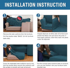 H.VERSAILTEX 4 Piece Stretch Sofa Covers - Image 6