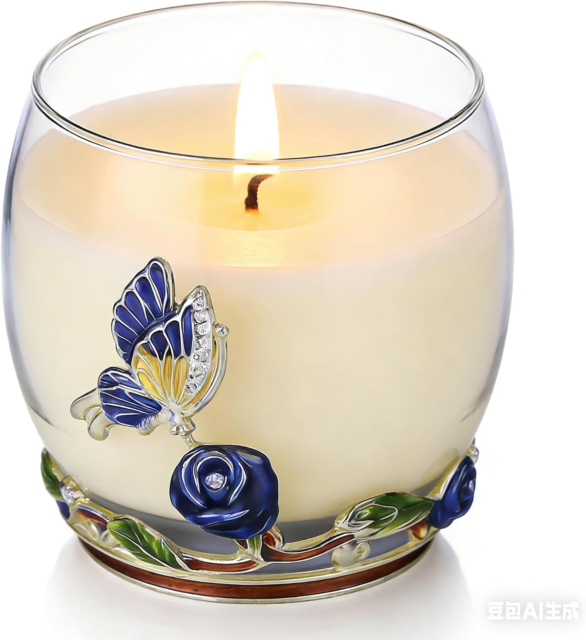 Luka Tech Butterfly Rose Design,Lavender Scented Candles Gifts for Women