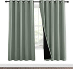 NICETOWN 100% Blackout Window Curtain Panels, Full Light Blocking Drapes - Image 2