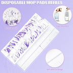 25 Pack Disposable Mop Replacement for Swiffer Power Mop Refills