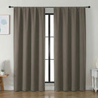 Simplebrand Ava Latte Blackout Curtains by Simplebrand