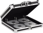 Vaultz Locking DVD Storage Case, 128 CD Holder, Video Game Organizer, Black