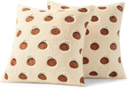 MIULEE Fall Pillow Covers 18x18 Dark Rust Pumpkin Fall Decor