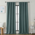 Simplebrand Ava Dark Green Blackout Curtains by Simplebrand