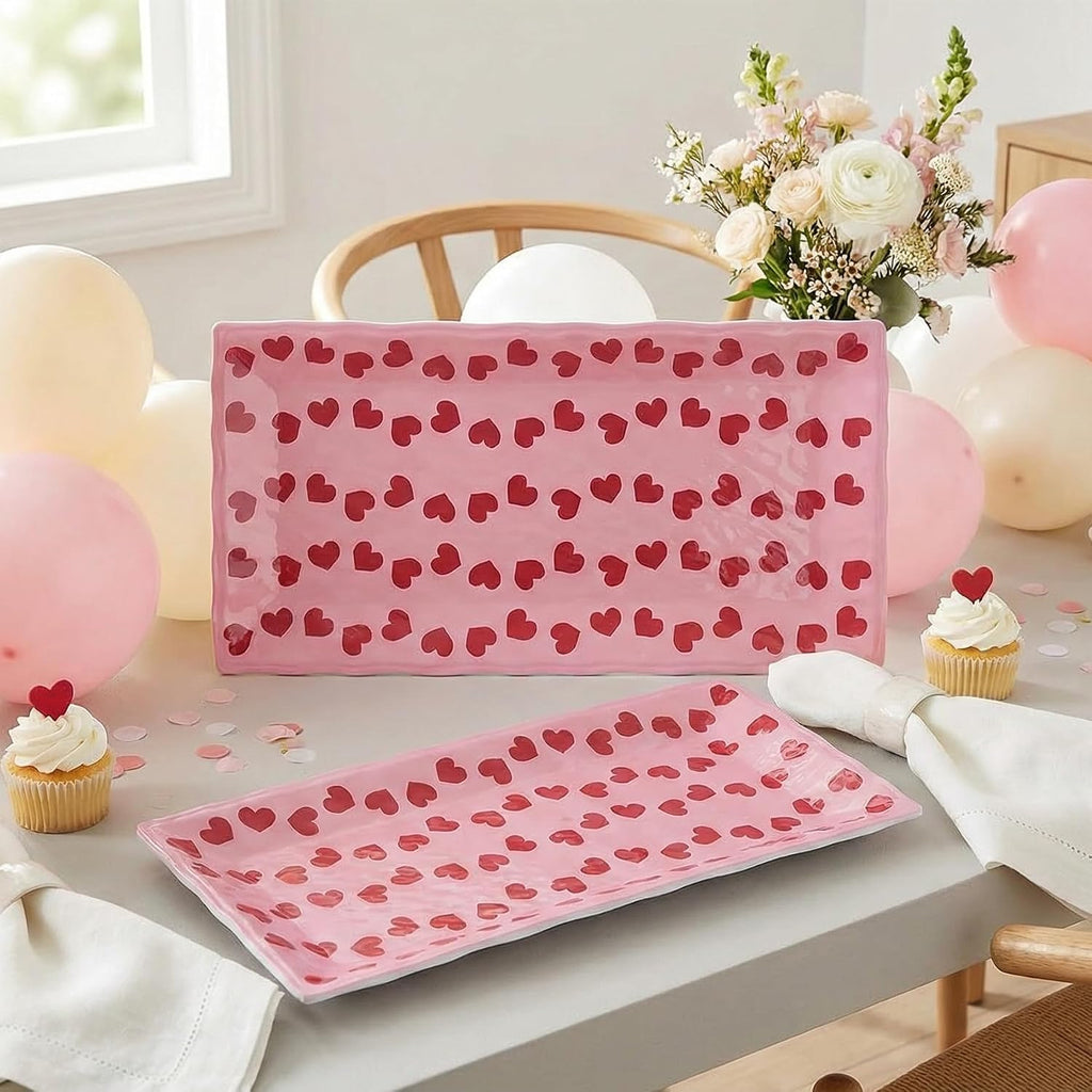 Melamine Serving Platters 14.5 in Serving Trays for Party Lemon
